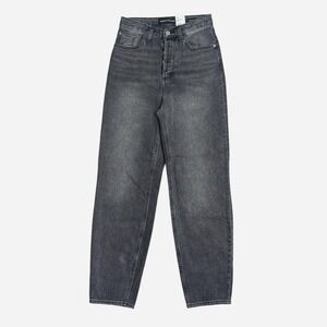 Aritzia‎ Denim Forum The 80s Jody Hi Rise Baggy Taper black jeans Size 25W